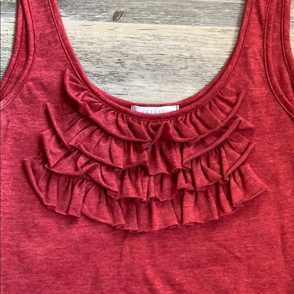 Women's Delia’s Tank Top with Ruffles Medium - Picture 2 of 6